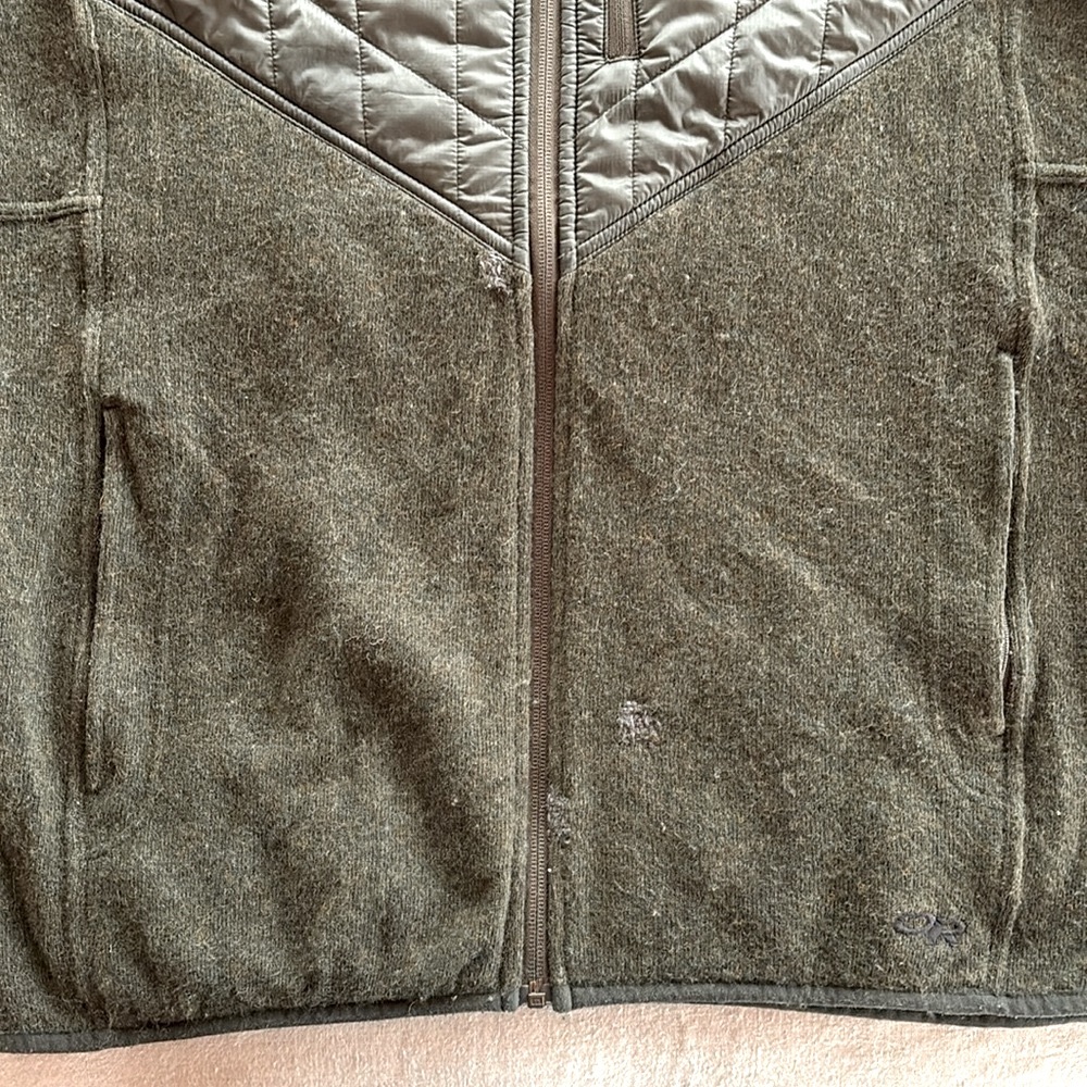 Outdoor Research Cyprus Hybrid Wool full Zip Hoodie - Picture 10 of 10